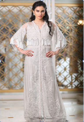 Mumu Mandarin | Rent Ivory Tassel Gown : A Faraz Manan Dress