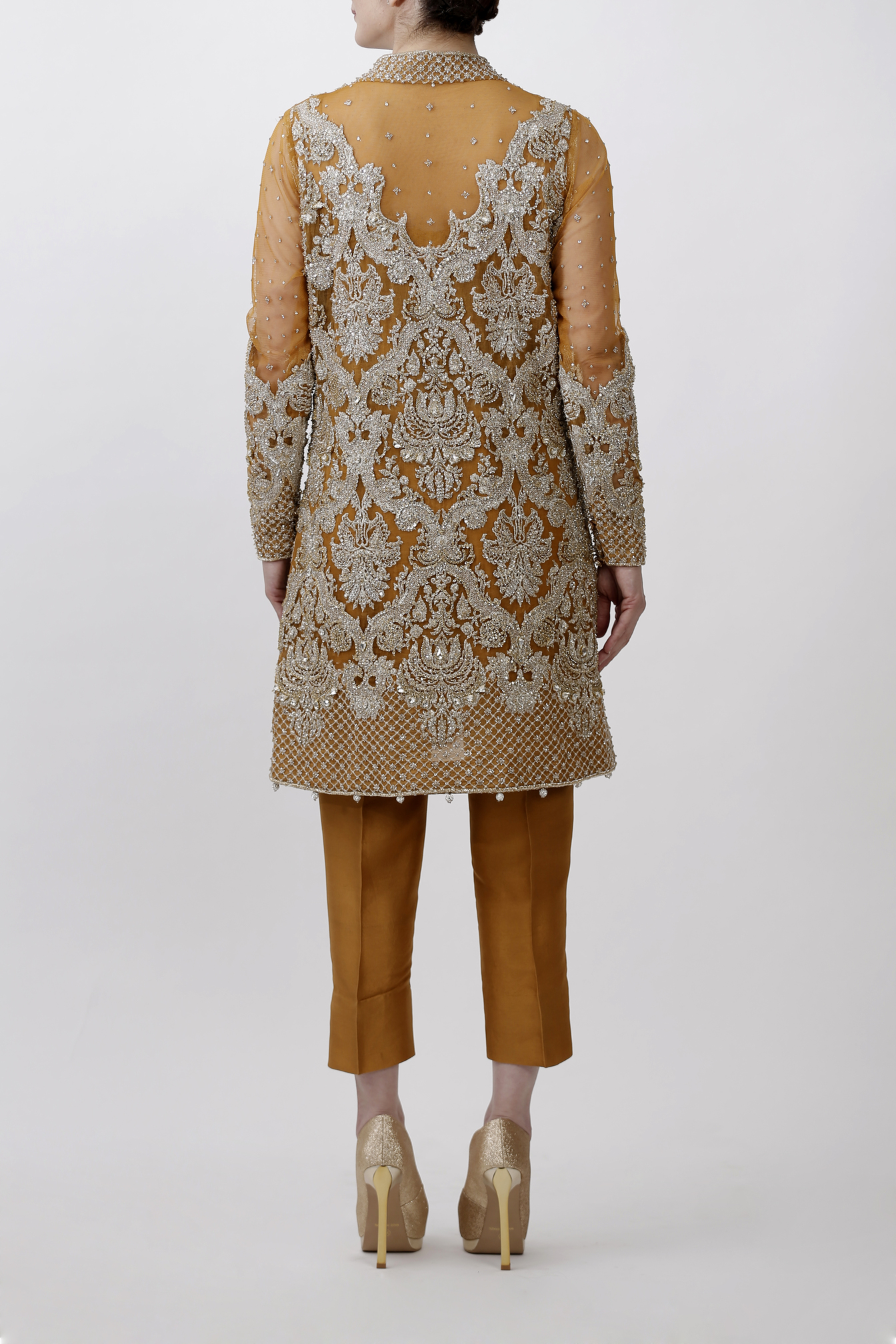 sachin and babi light blue dress MANGO Embroidered Lace Dress